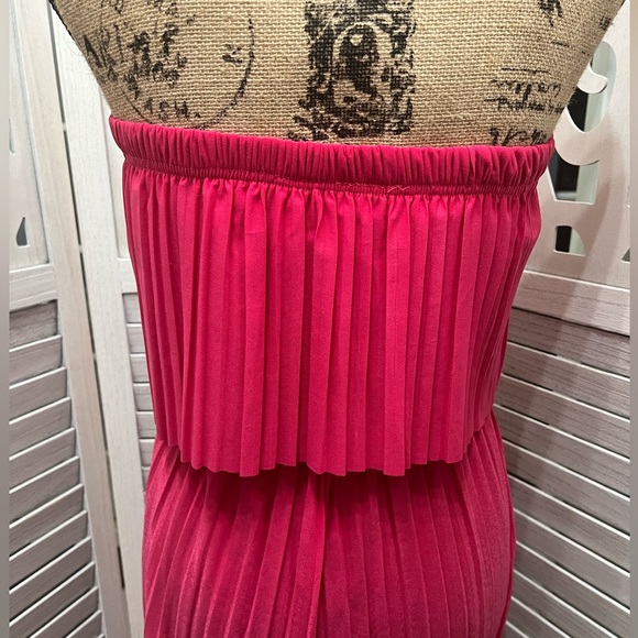 Love Poem By Block Hot Pink Strapless Jumpsuit - Picture 7 of 10